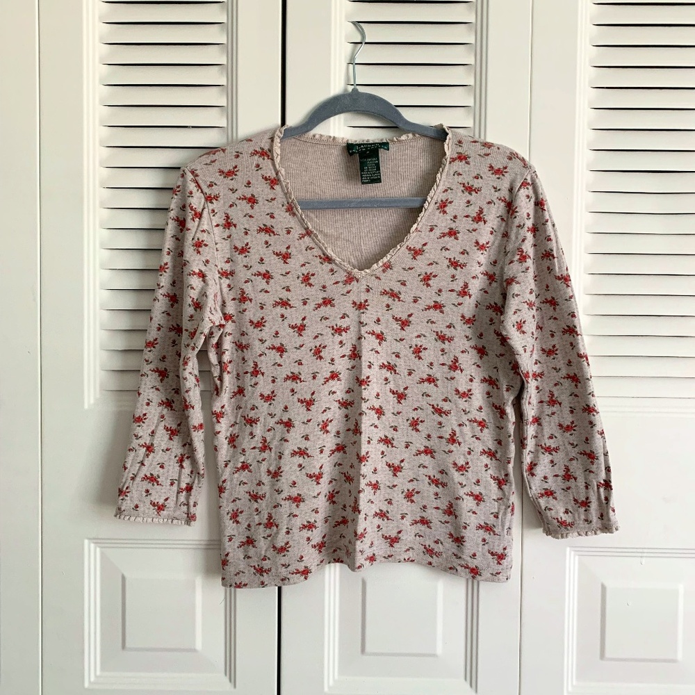 Ralph Lauren Vintage Floral Top